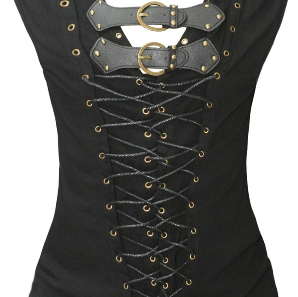 Bslingerie® Mens Steampunk Gothic Slim Fit Waistcoats Vest